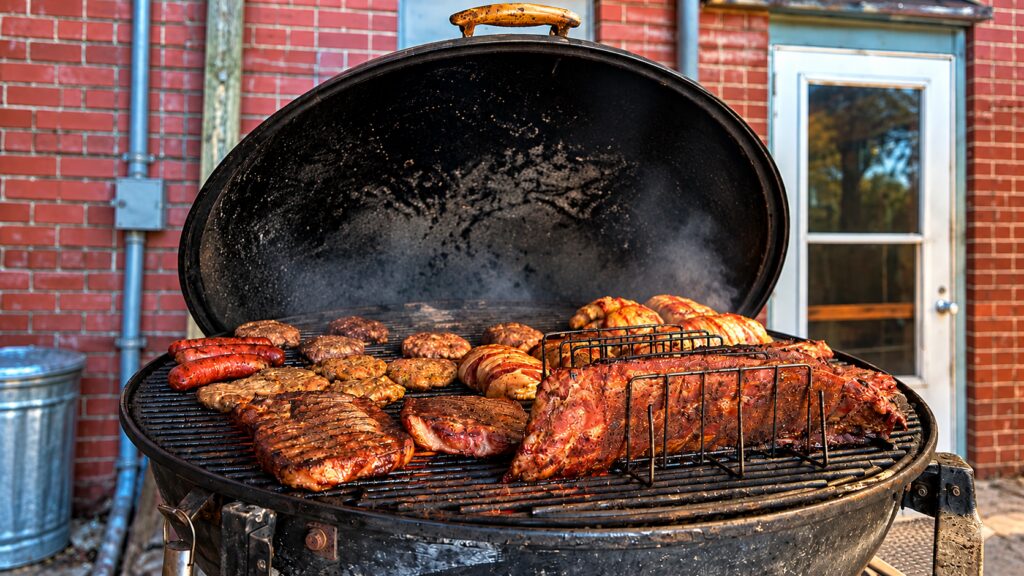 Saturday barbecue at Iowa Buffet