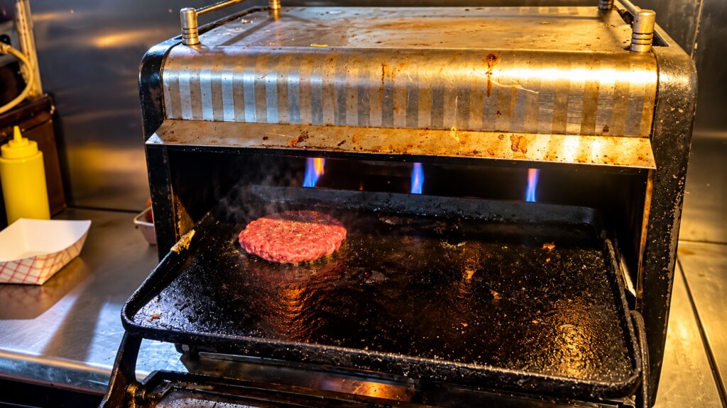 Iowa Buffet vintage burger oven