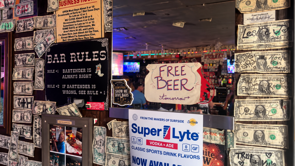Featured & Certified Show Me Dive Bars sticker at Larry’s Tavern