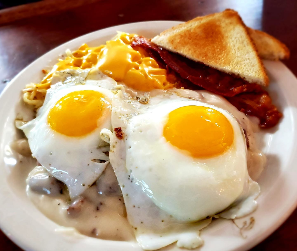 Breakfast at The Off Track Saloon