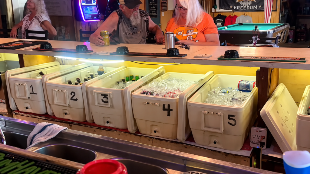 A bar scene from Ron's Place